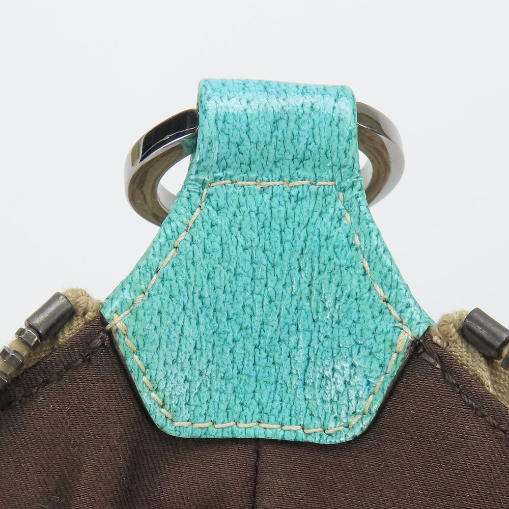 GUCCI Shoulder Bag 115002 GG canvas, leather blue Women Used