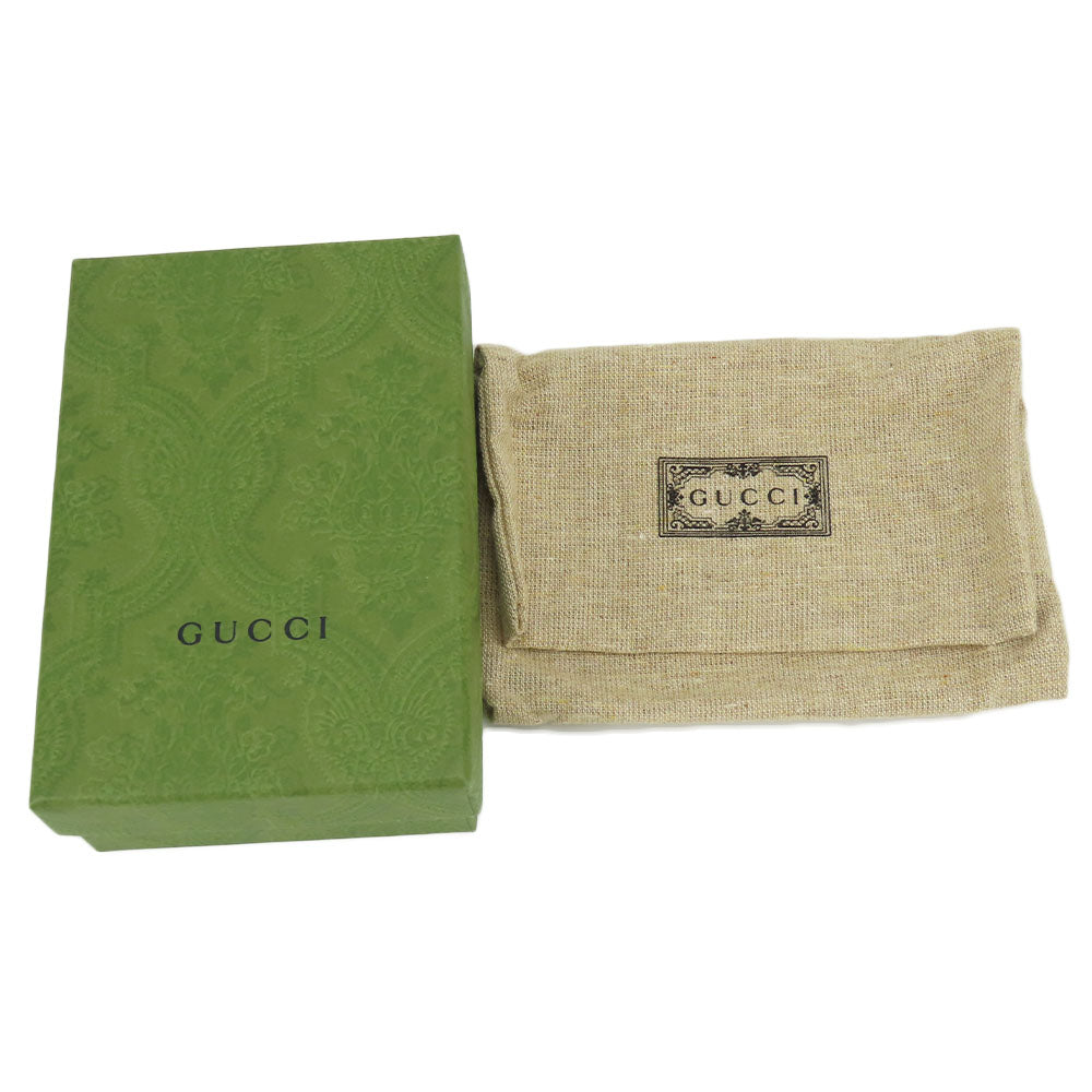 GUCCI Key case Key holder  456118 leather black GG Marmont Women Used