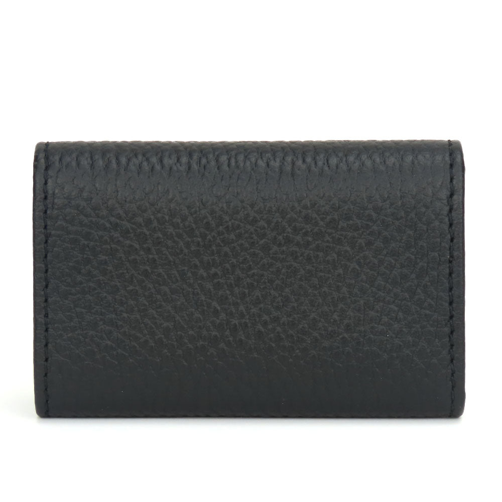 GUCCI Key case Key holder  456118 leather black GG Marmont Women Used