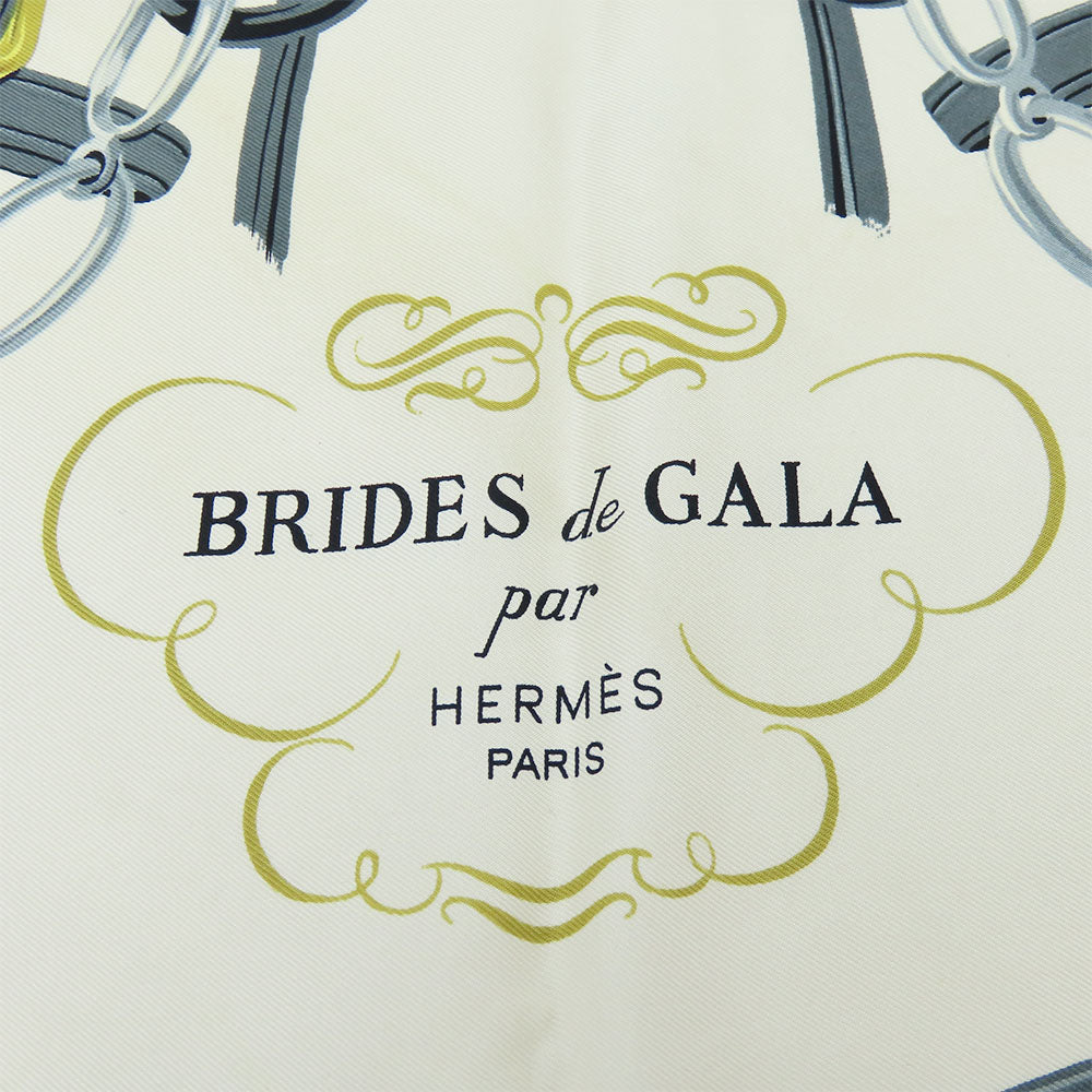HERMES scarf silk Red Carre90 Women Used