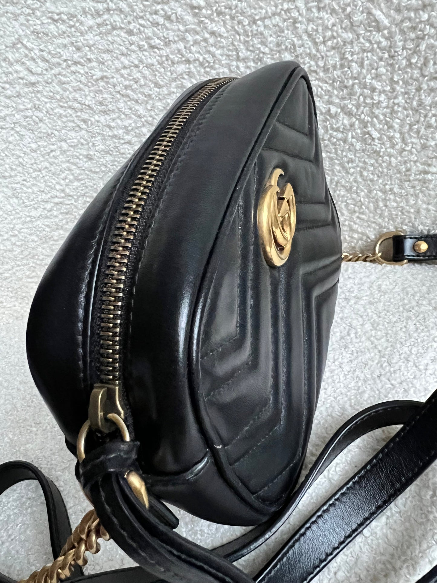Gucci GG Black Marmont Mini Shoulder Bag (RRP £1,360)