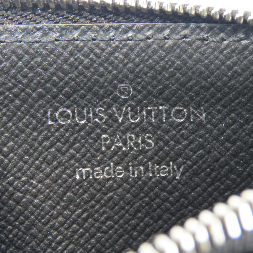 LOUIS VUITTON Coin case M30271 Taiga black Coin card holder