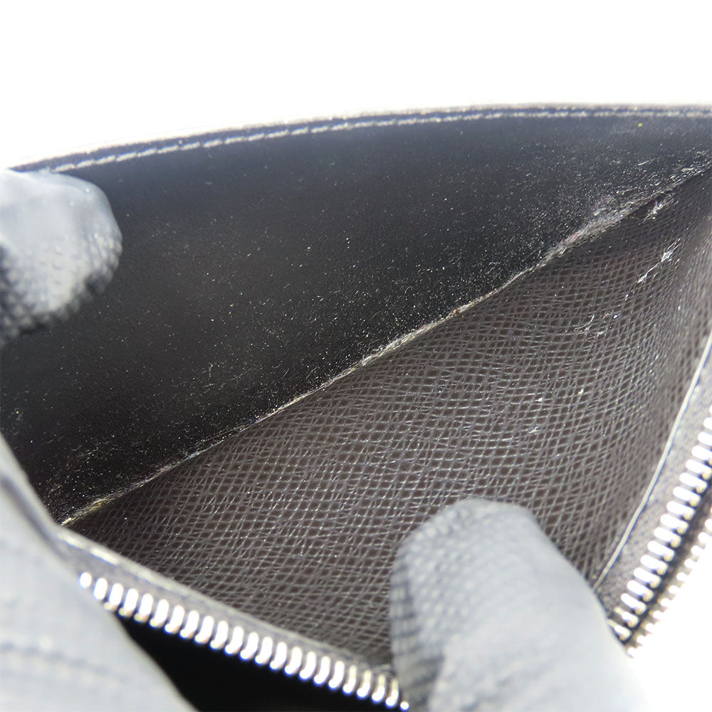 LOUIS VUITTON Coin case M30271 Taiga black Coin card holder
