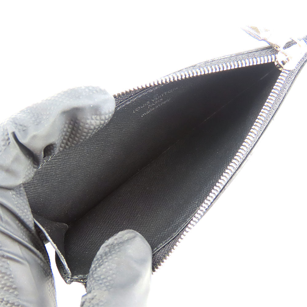 LOUIS VUITTON Coin case M30271 Taiga black Coin card holder
