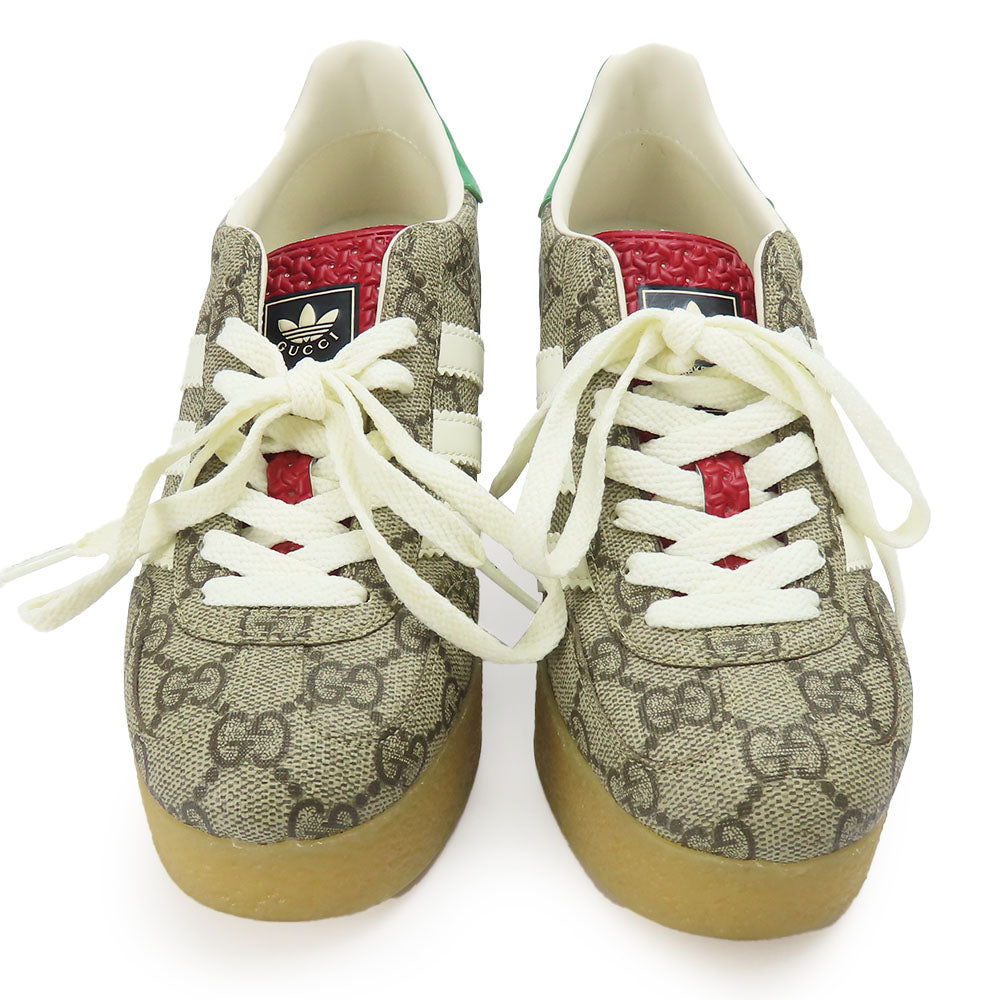 GUCCI sneakers 725655 GG Supreme Canvas beige Adidas Gajeel 34