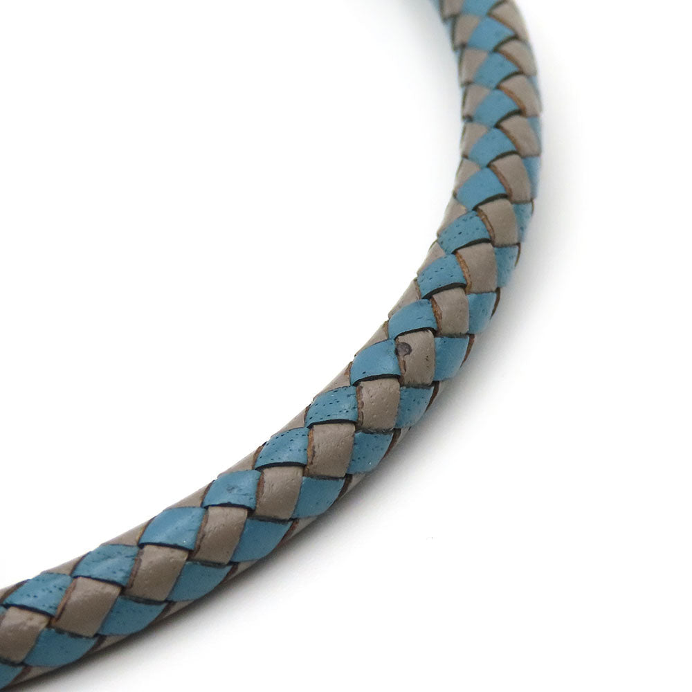 HERMES bracelet Metal, Leather blue Jumbo bless unisex(Unisex) Used