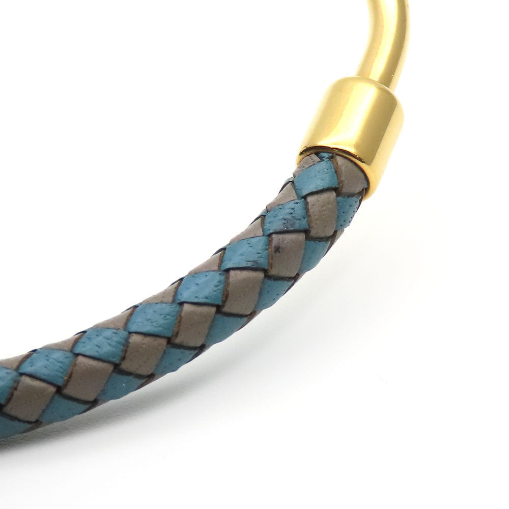 HERMES bracelet Metal, Leather blue Jumbo bless unisex(Unisex) Used