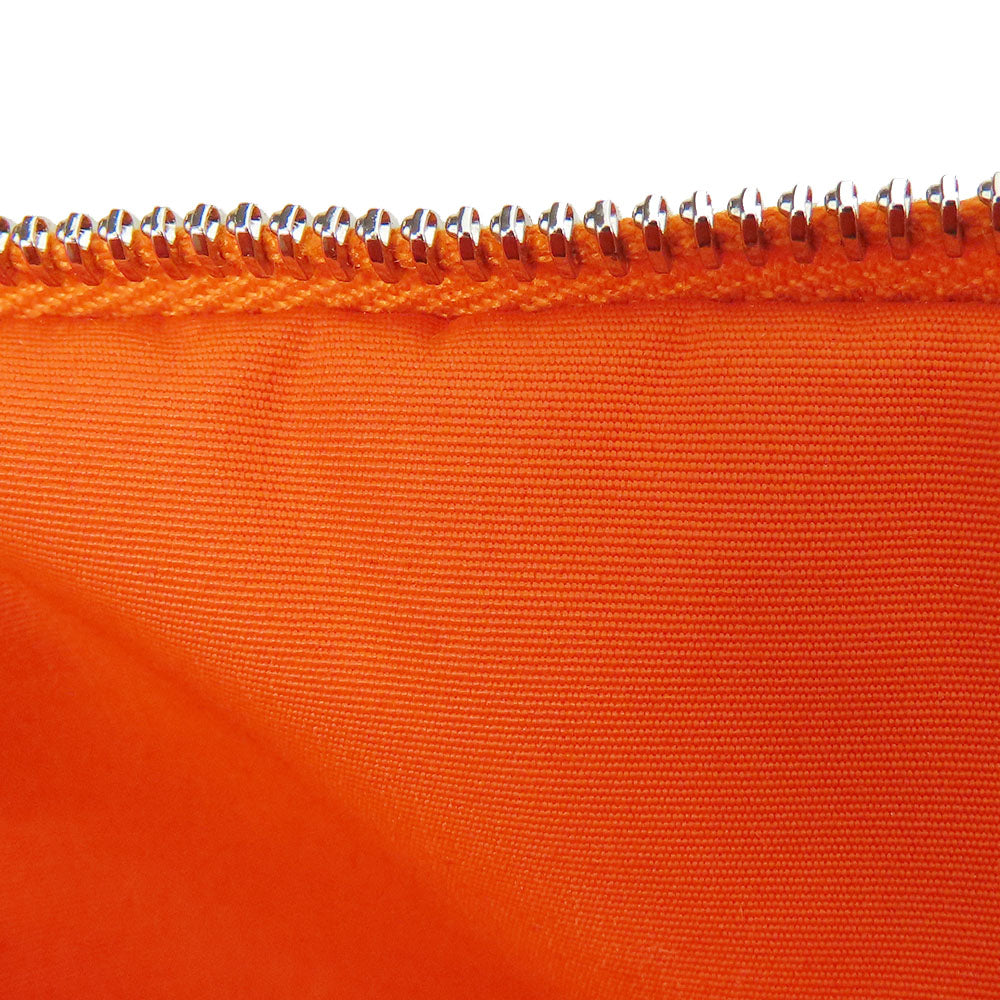 HERMES Pouch cotton Orange Bored pouch mini mini Women Used