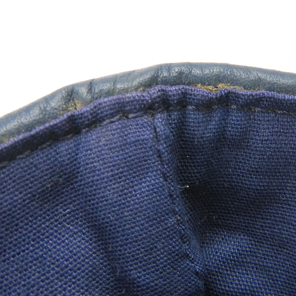 HERMES Tote Bag Leather, Polyester Navy Amedabadiago PM unisex(Unisex) Used