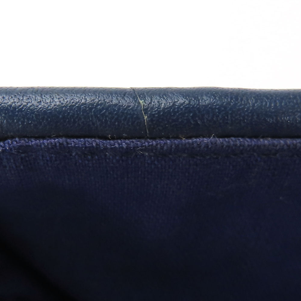 HERMES Tote Bag Leather, Polyester Navy Amedabadiago PM unisex(Unisex) Used