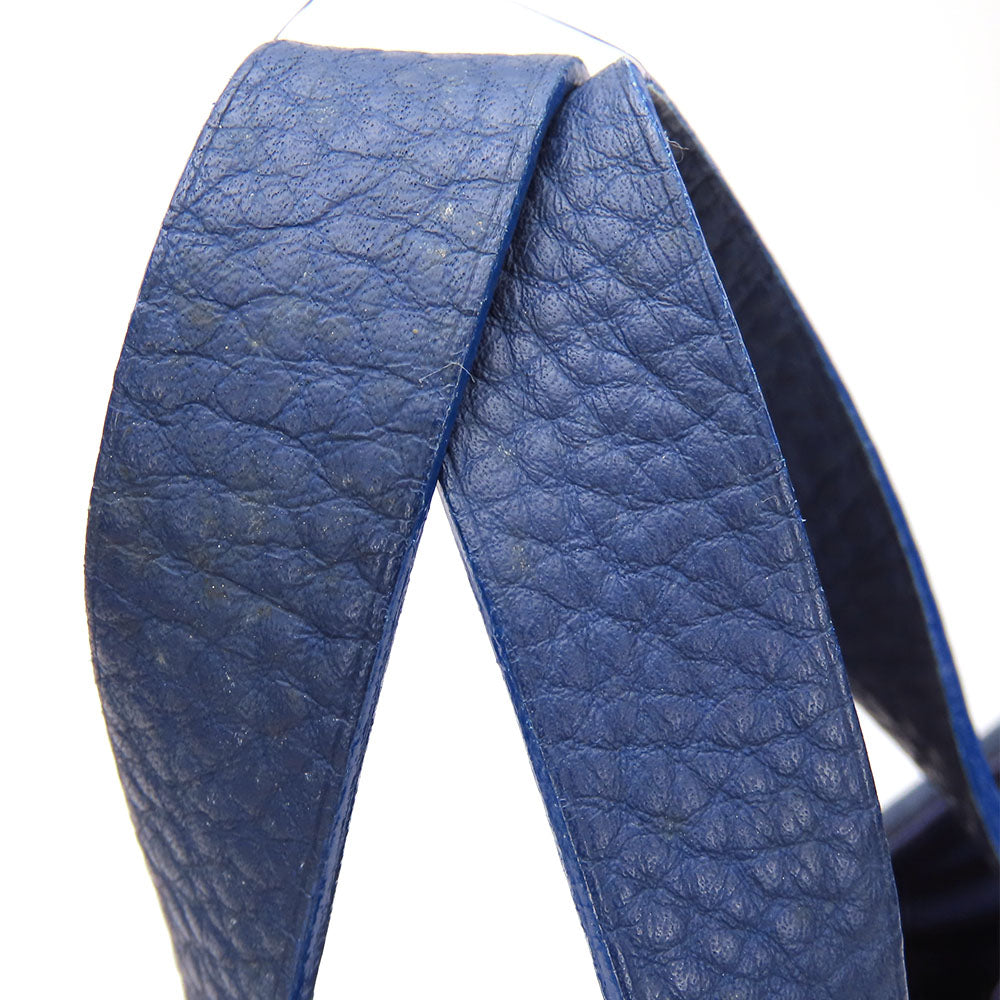 HERMES Tote Bag Leather, Polyester Navy Amedabadiago PM unisex(Unisex) Used