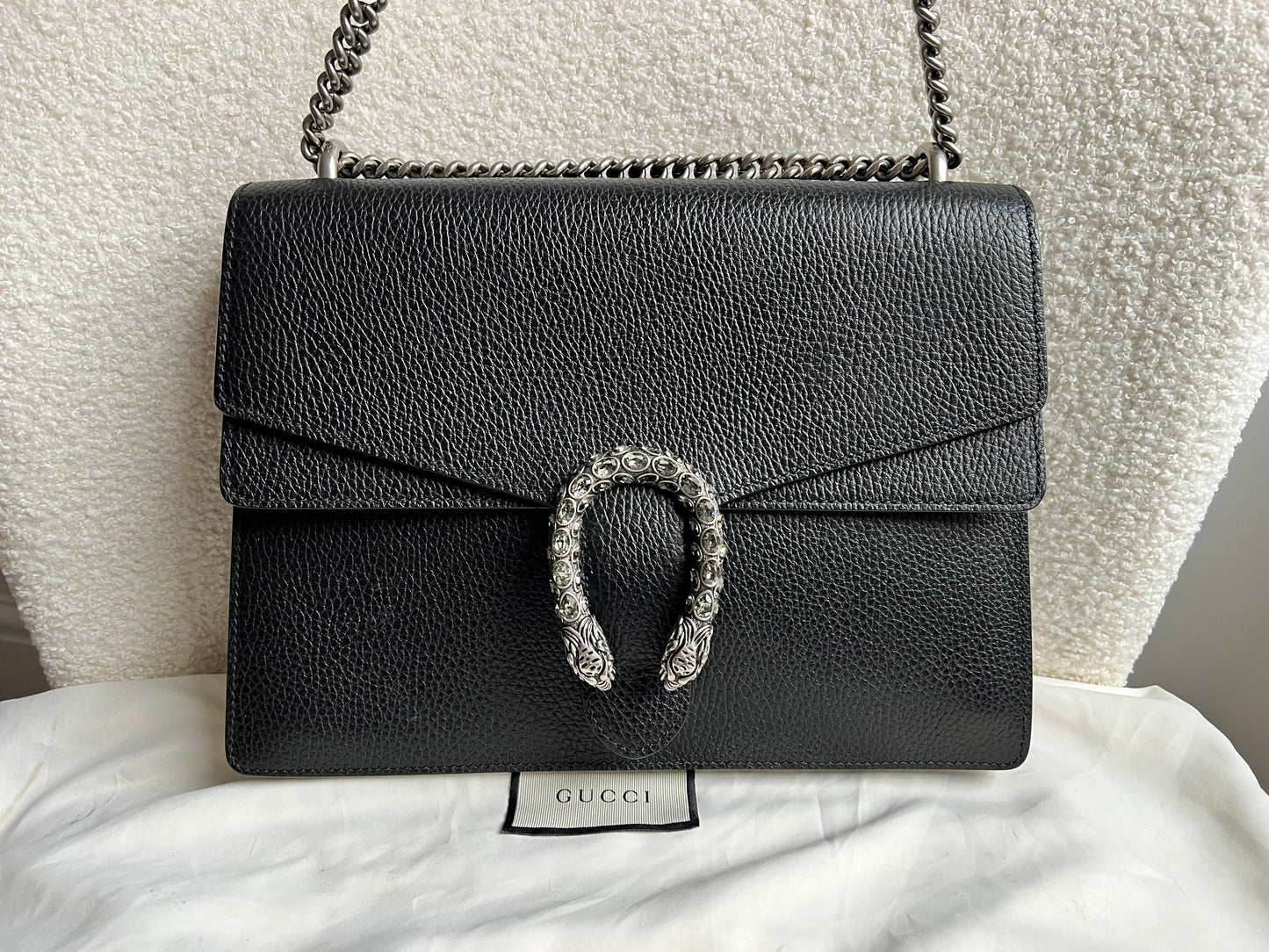 Gucci Dionysus Black Medium Shoulder Bag (RRP £2,400)