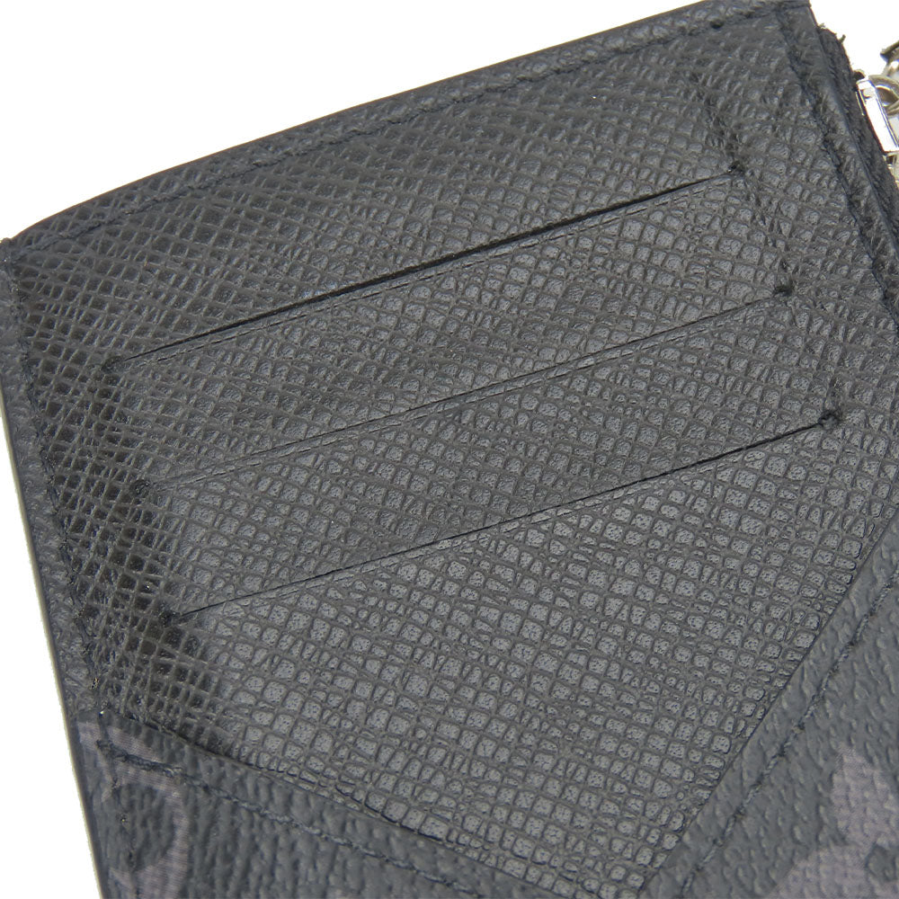 LOUIS VUITTON Coin case M30271 Monogram Eclipse Noir Coin card holder