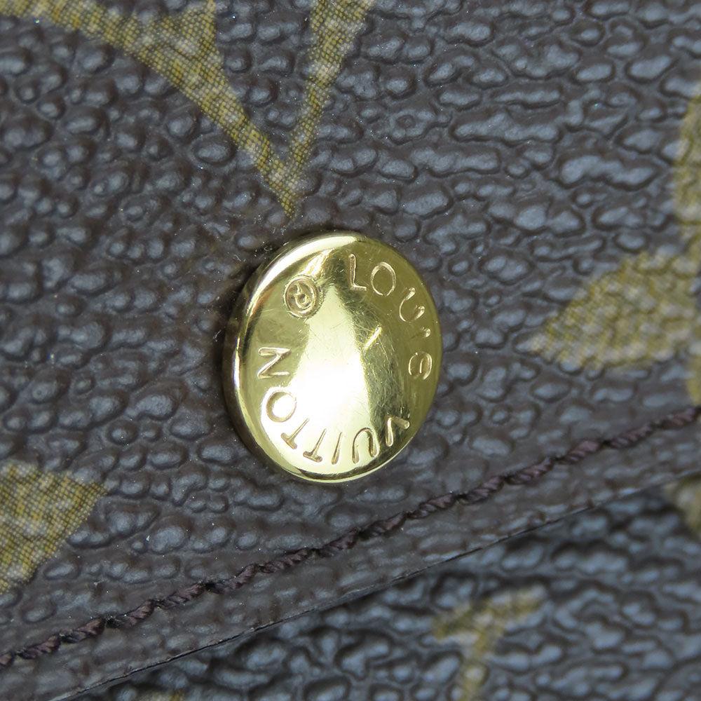 LOUIS VUITTON Coin case M60025 Monogram Brown portomone shilling