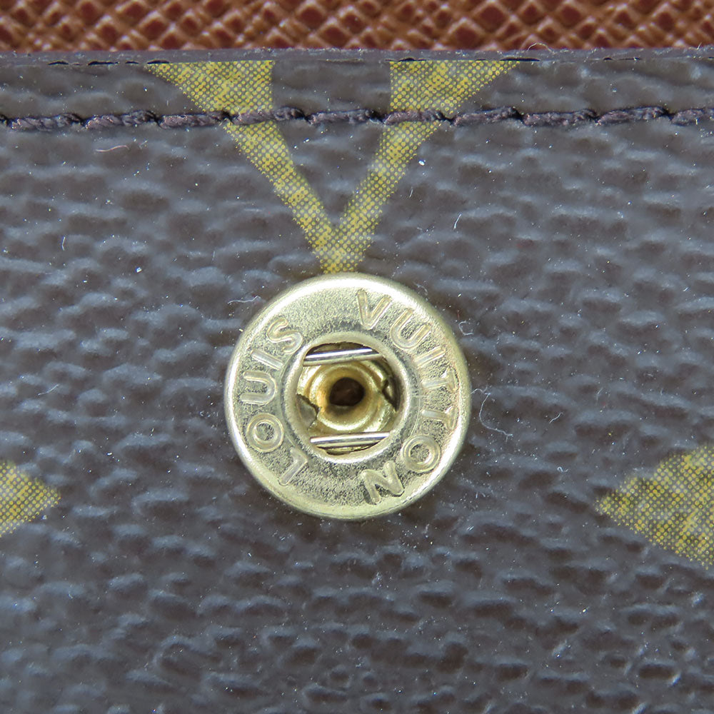 LOUIS VUITTON Coin case M60025 Monogram Brown portomone shilling