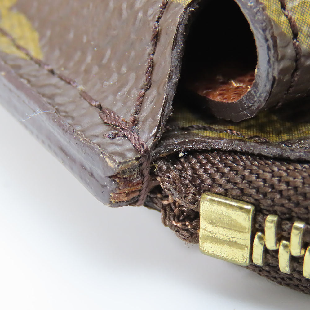LOUIS VUITTON Coin case M60025 Monogram Brown portomone shilling