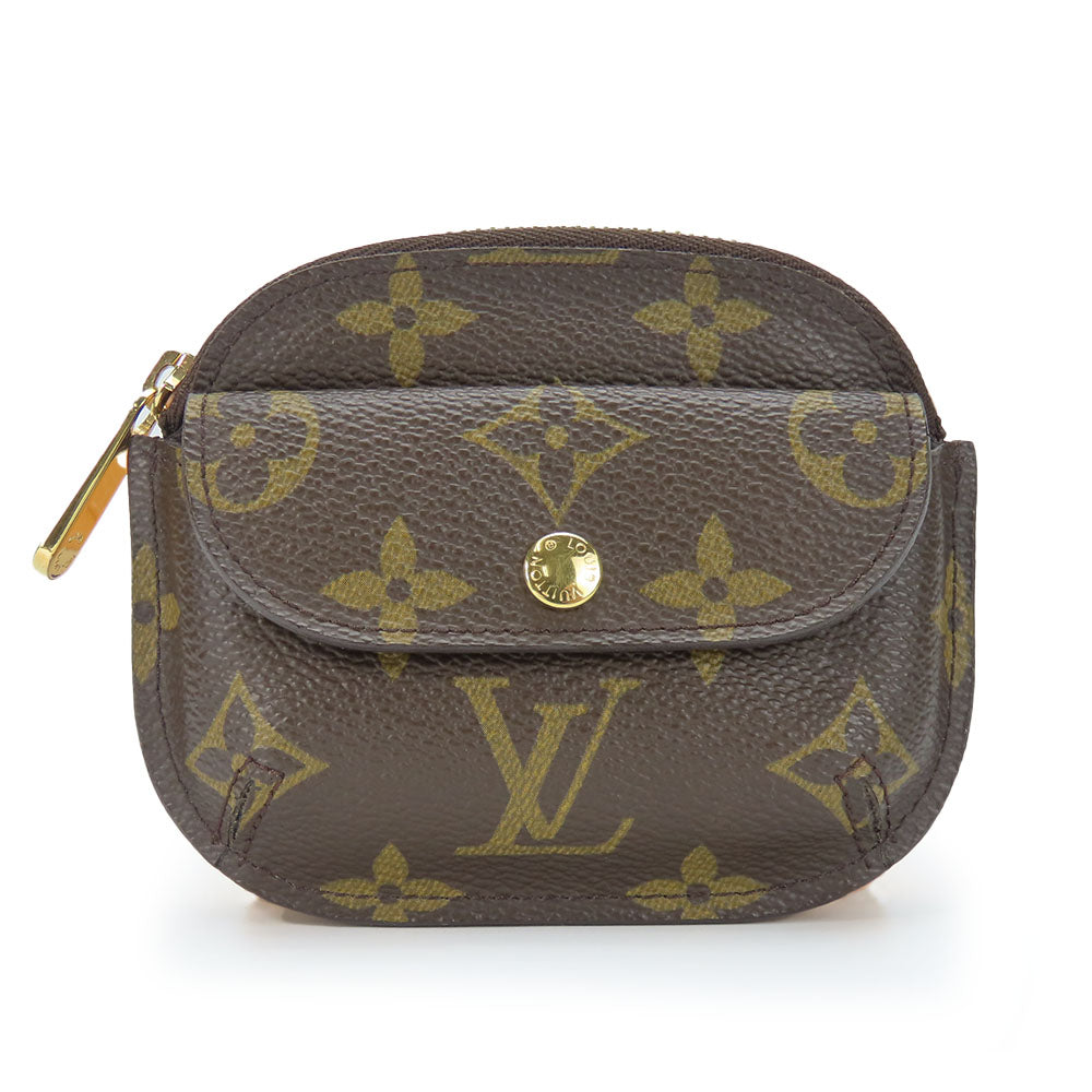 LOUIS VUITTON Coin case M60025 Monogram Brown portomone shilling