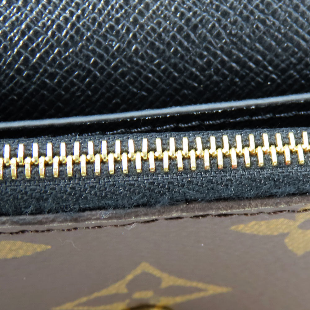 LOUIS VUITTON Bifold Wallet M82333 Monogram reverse Brown Portefeuille Rosalie Women Used