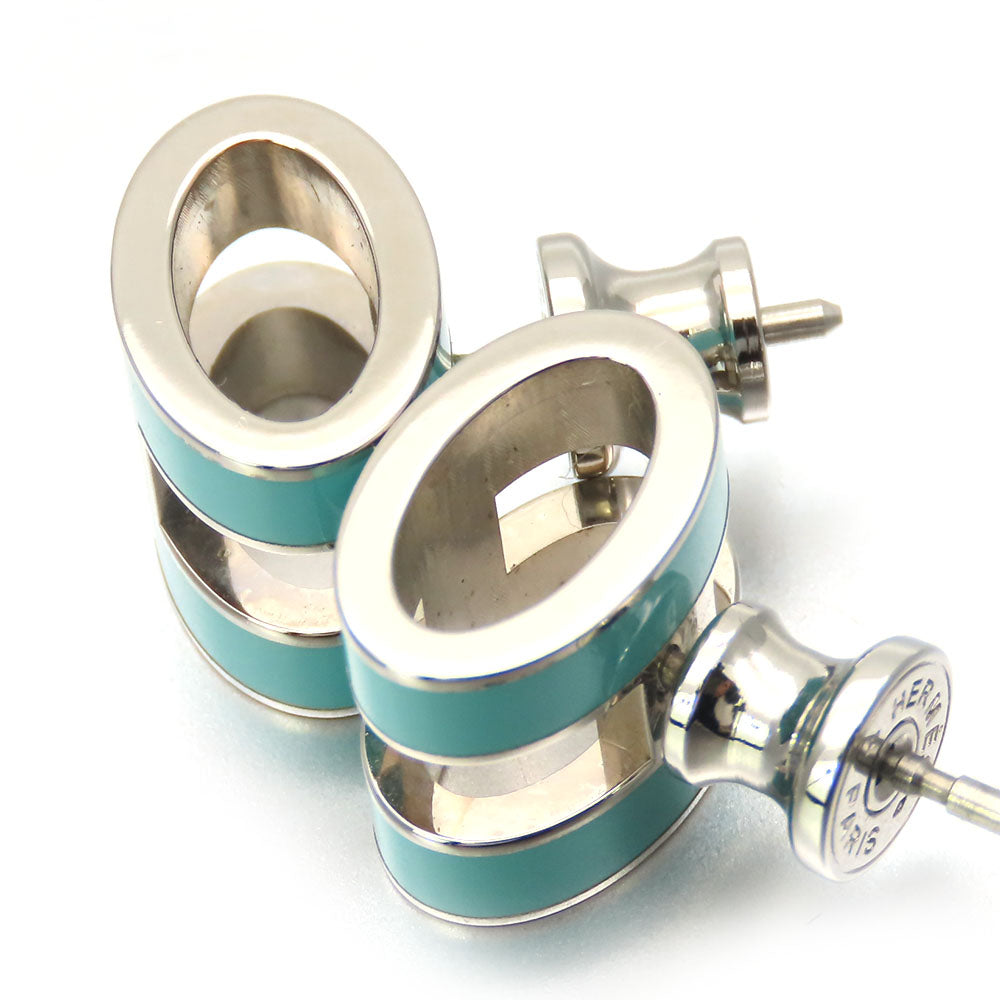 HERMES Pierce metal Mint green Pop ash Women Used