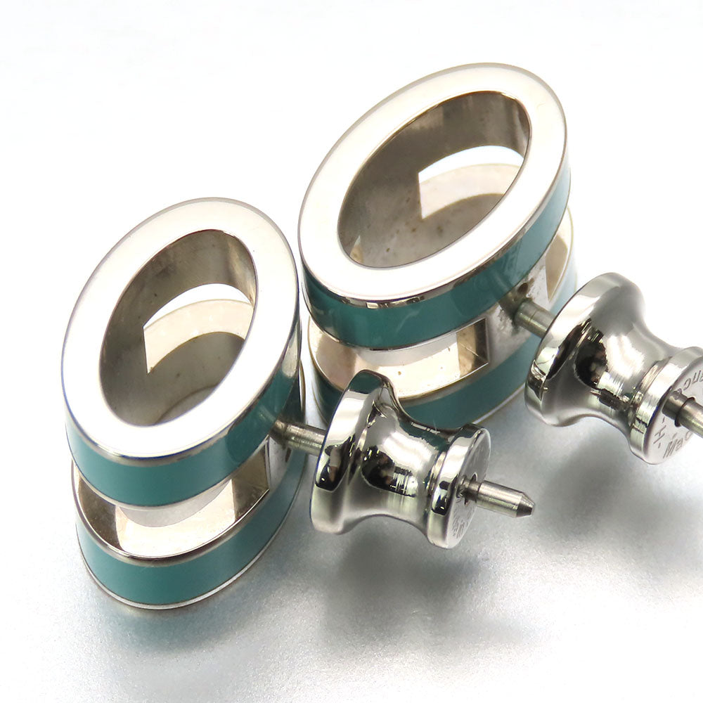 HERMES Pierce metal Mint green Pop ash Women Used