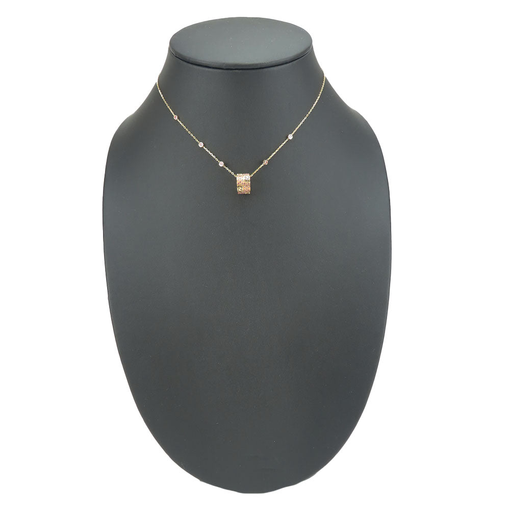 GUCCI Necklace K18 Pink Gold, Pink Sapphire Pink gold Star dust icon Women Used