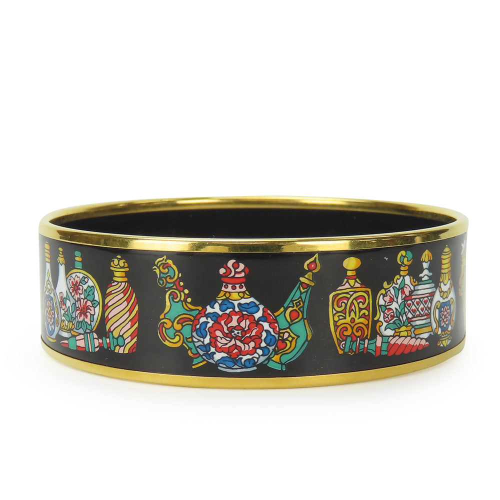 HERMES Bangle metal black Emile