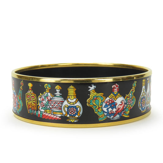 HERMES Bangle metal black Emile