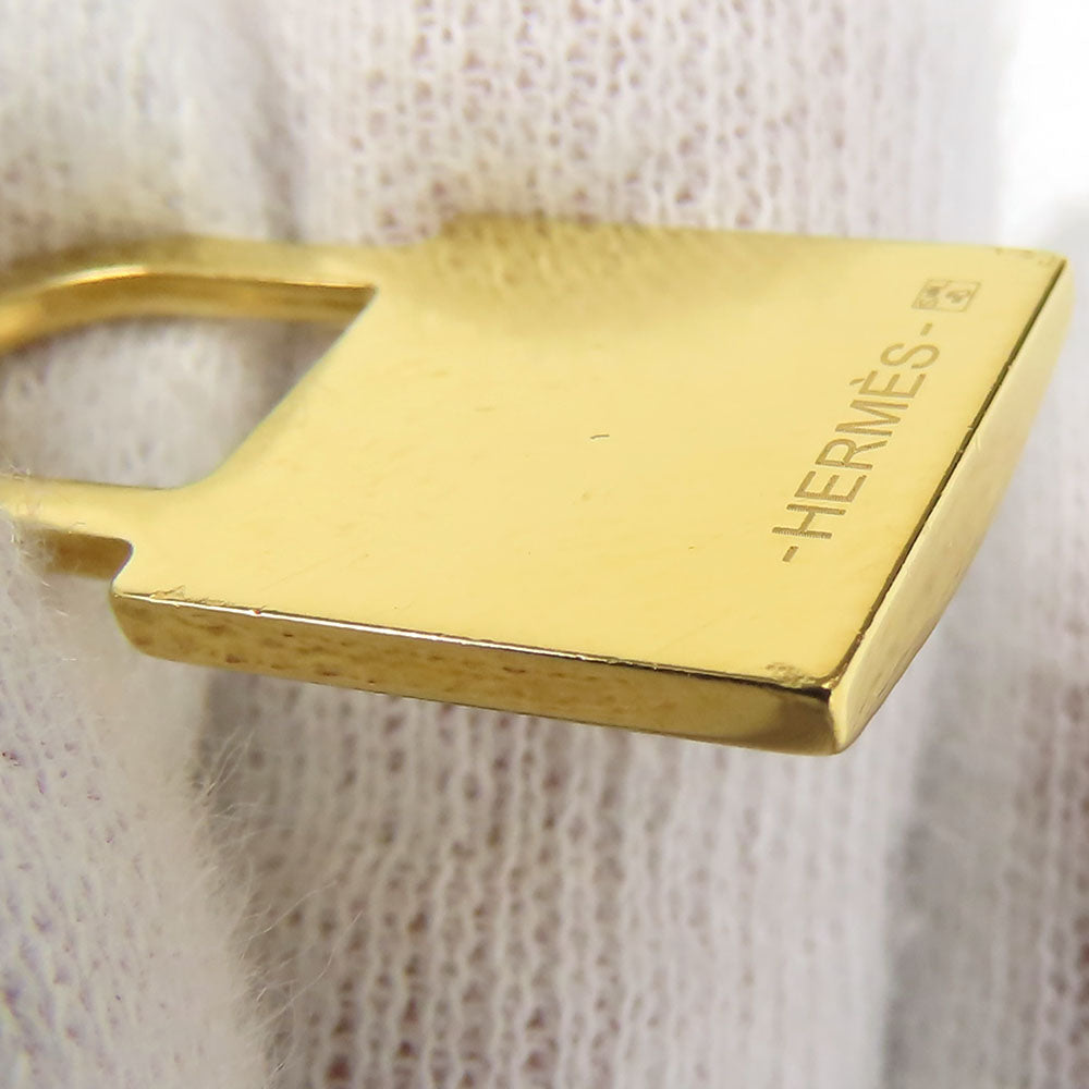HERMES Necklace Metal, Leather gold Okeley Women Used