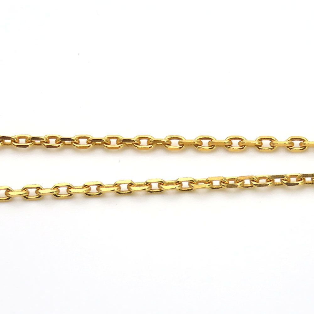 HERMES Necklace Metal, Leather gold Okeley Women Used