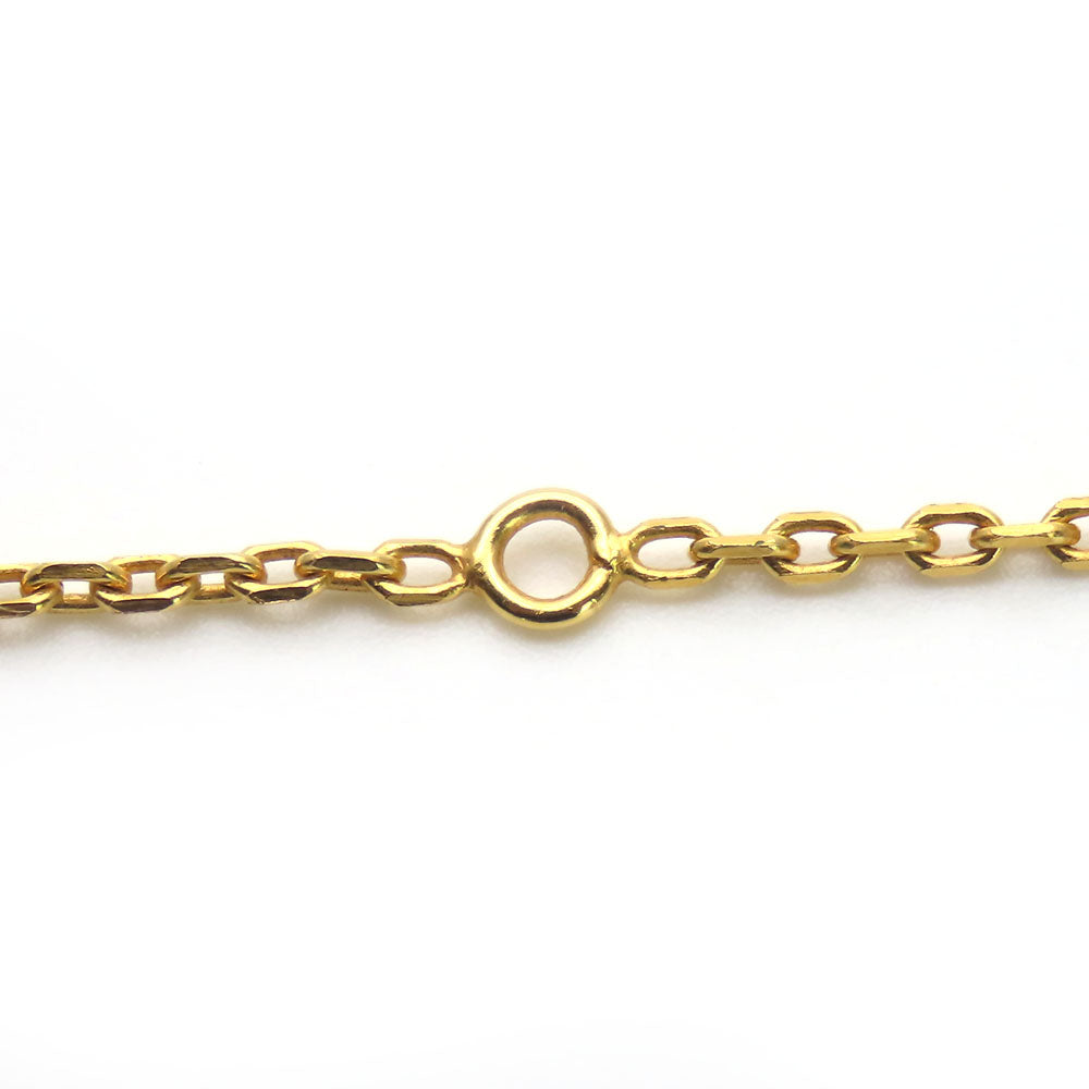 HERMES Necklace Metal, Leather gold Okeley Women Used