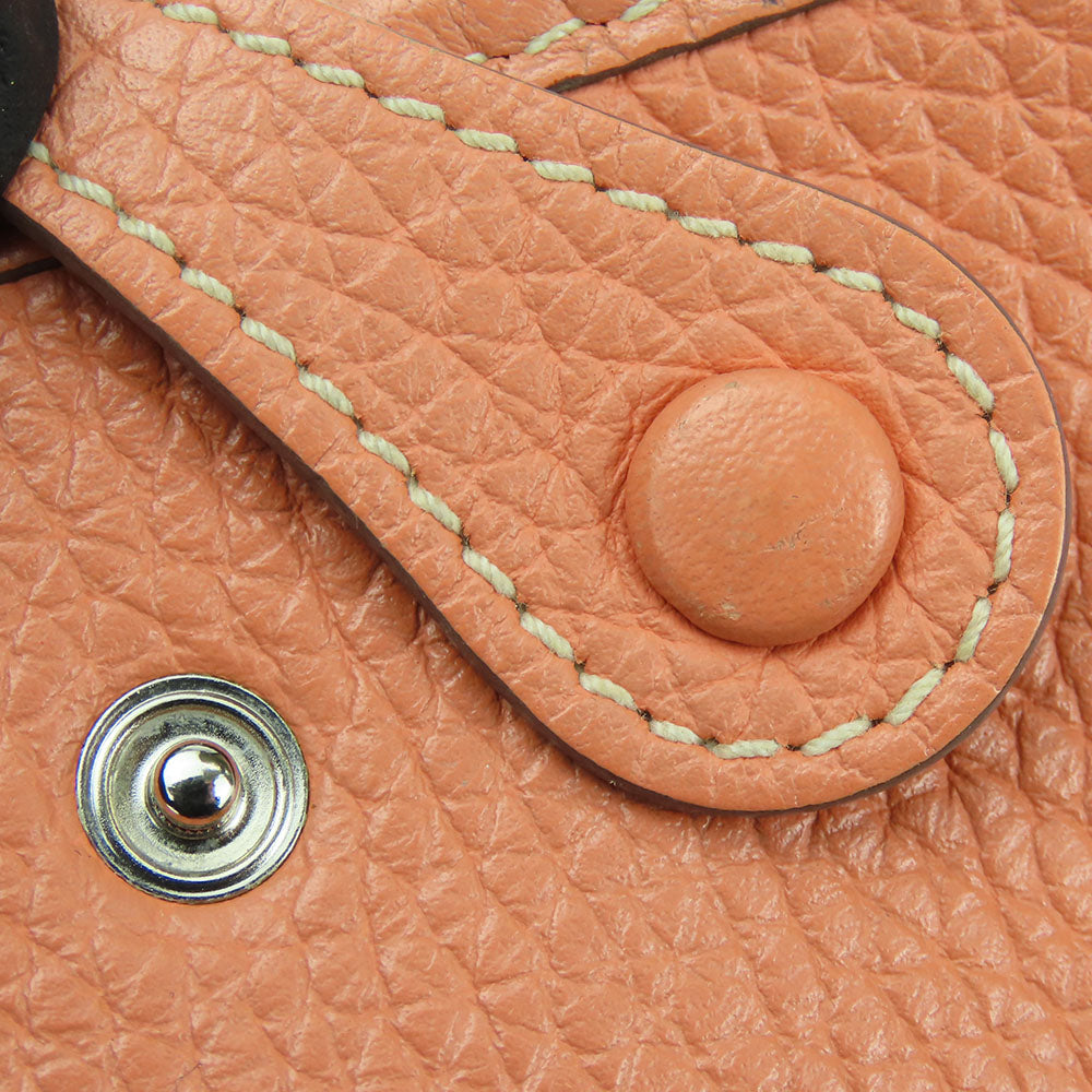 HERMES Shoulder Bag Togo salmon pink Evelyn TPM