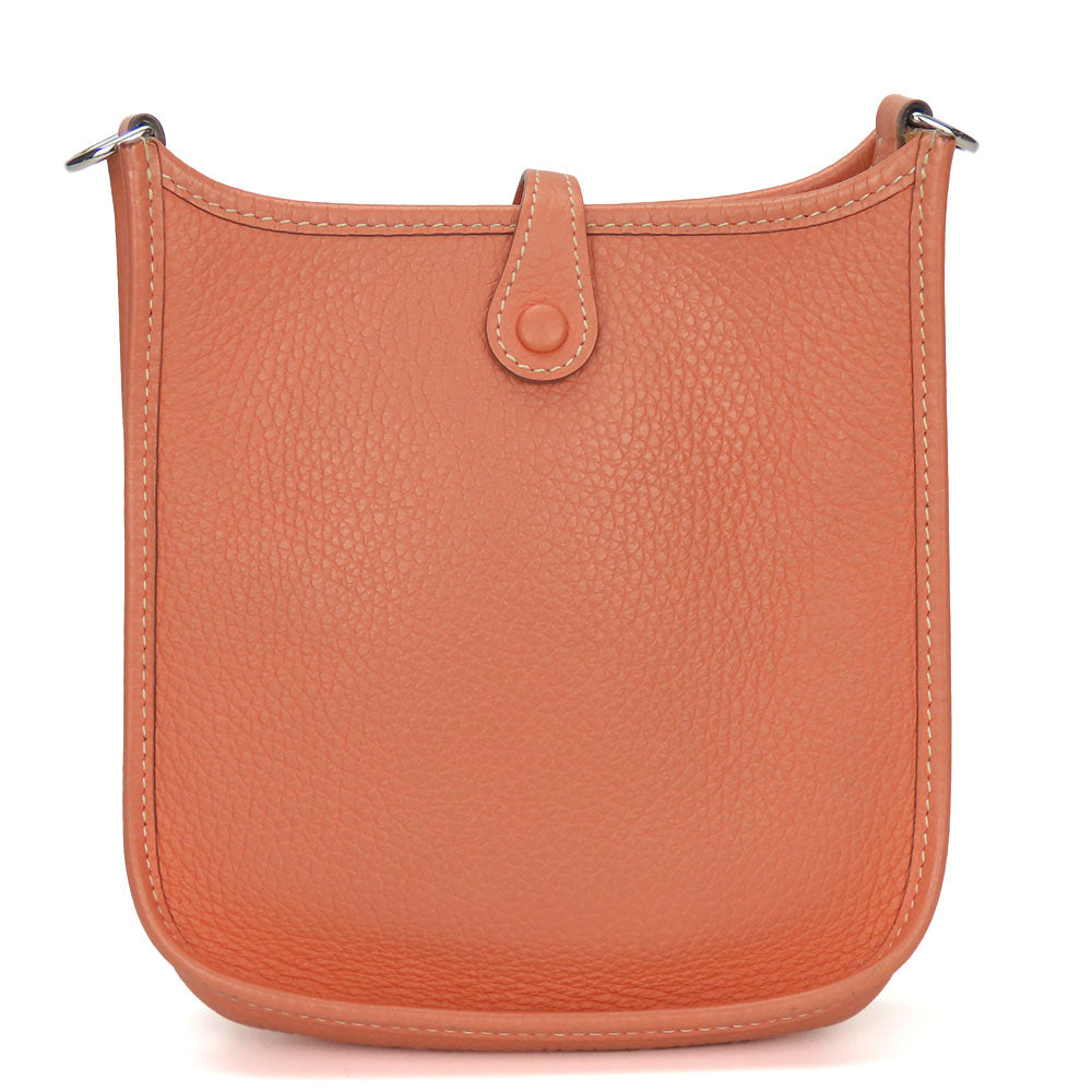 HERMES Shoulder Bag Togo salmon pink Evelyn TPM