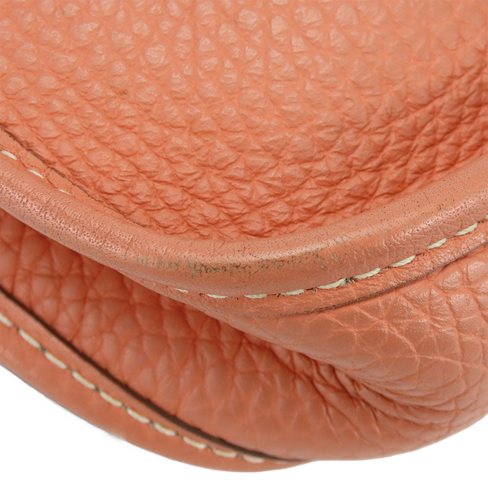 HERMES Shoulder Bag Togo salmon pink Evelyn TPM