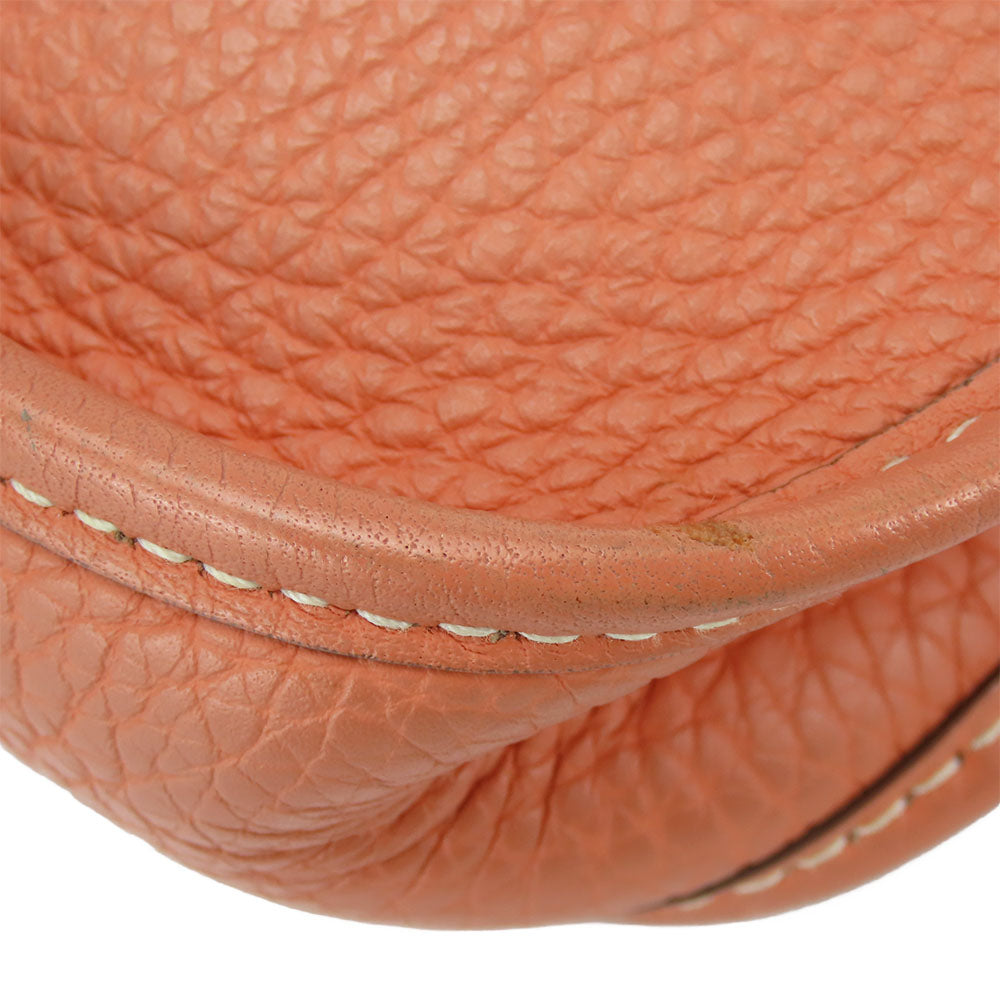 HERMES Shoulder Bag Togo salmon pink Evelyn TPM