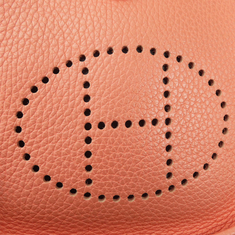 HERMES Shoulder Bag Togo salmon pink Evelyn TPM