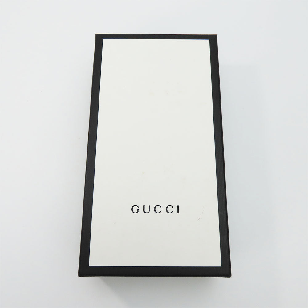 GUCCI Long Wallet Purse 523154 leather black Sherry line