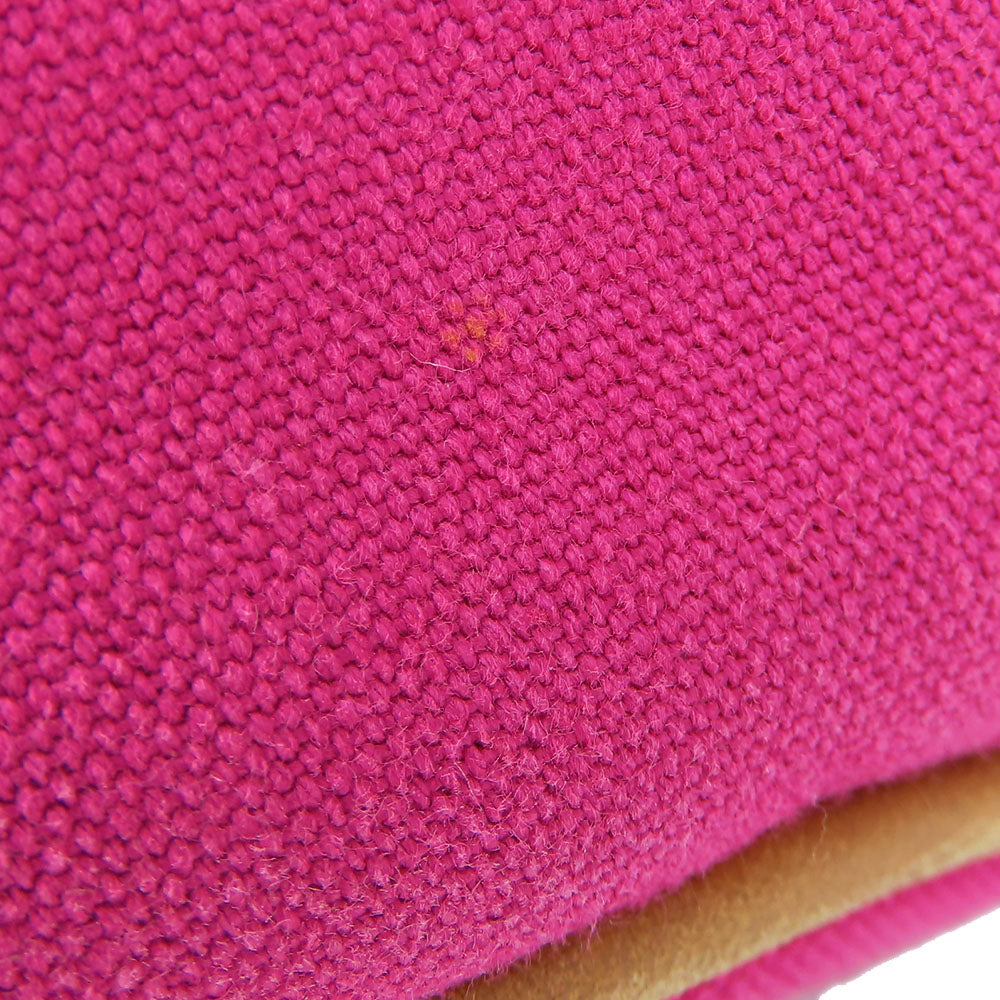 HERMES Tote Bag canvas pink Panier de Plage MM Women Used