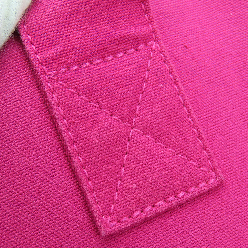 HERMES Tote Bag canvas pink Panier de Plage MM Women Used