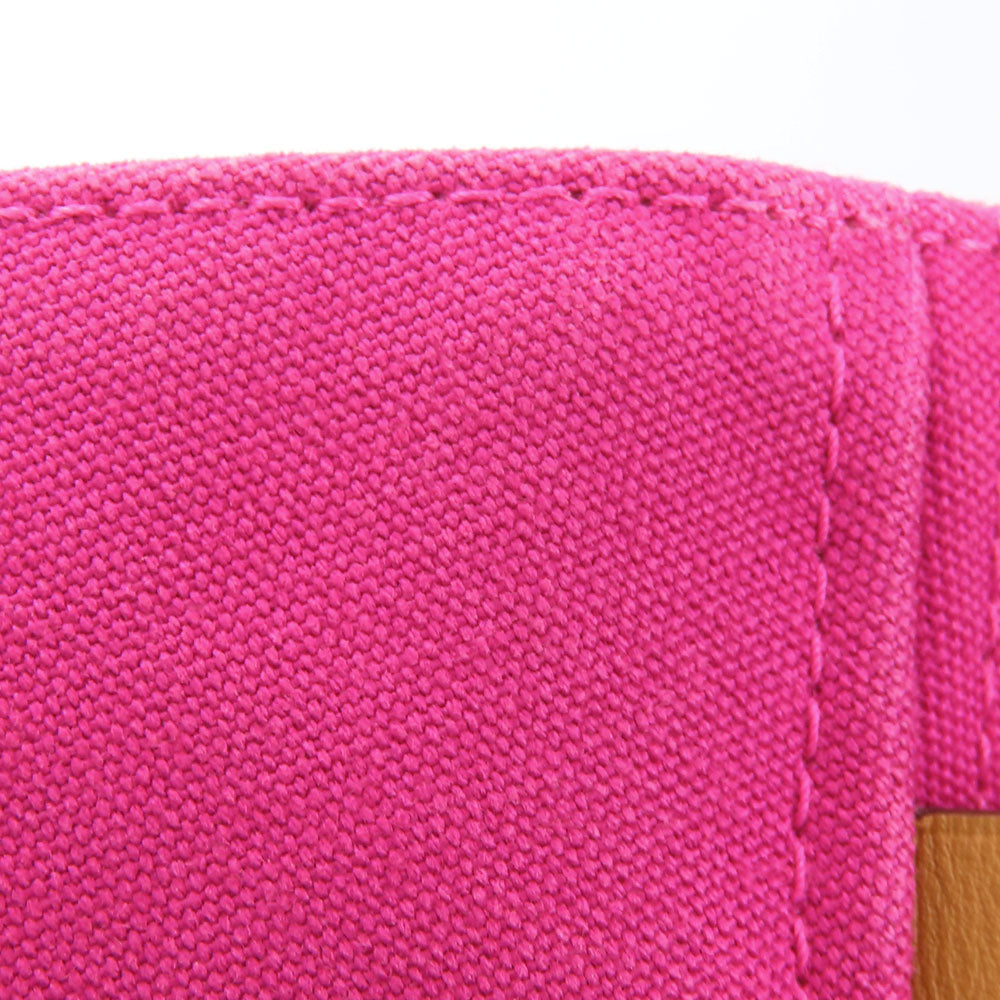 HERMES Tote Bag canvas pink Panier de Plage MM Women Used