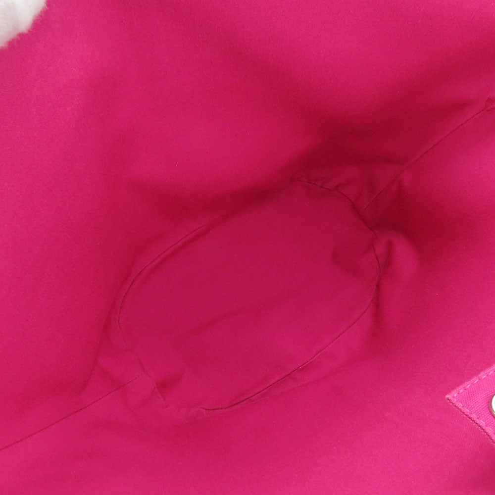 HERMES Tote Bag canvas pink Panier de Plage MM Women Used