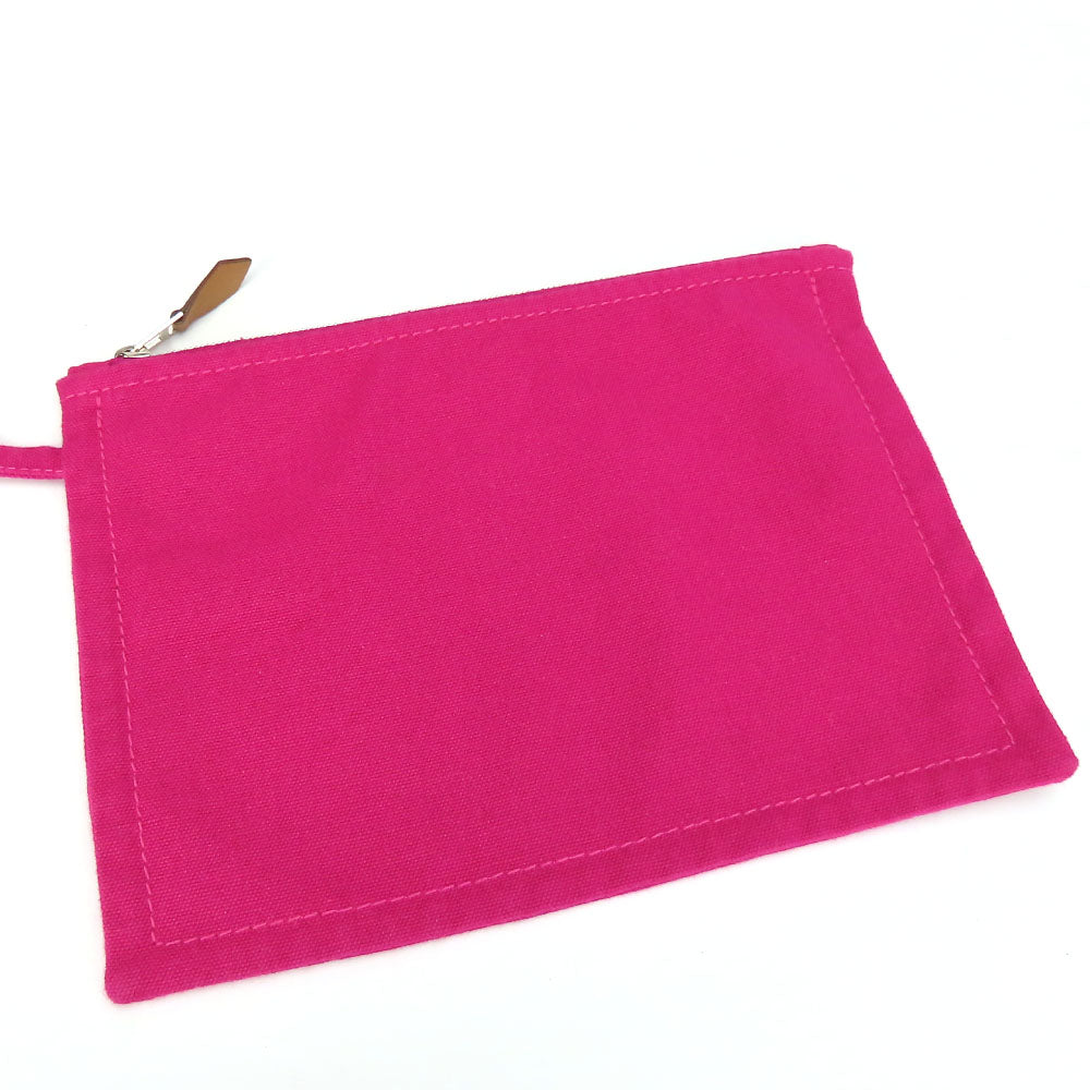 HERMES Tote Bag canvas pink Panier de Plage MM Women Used