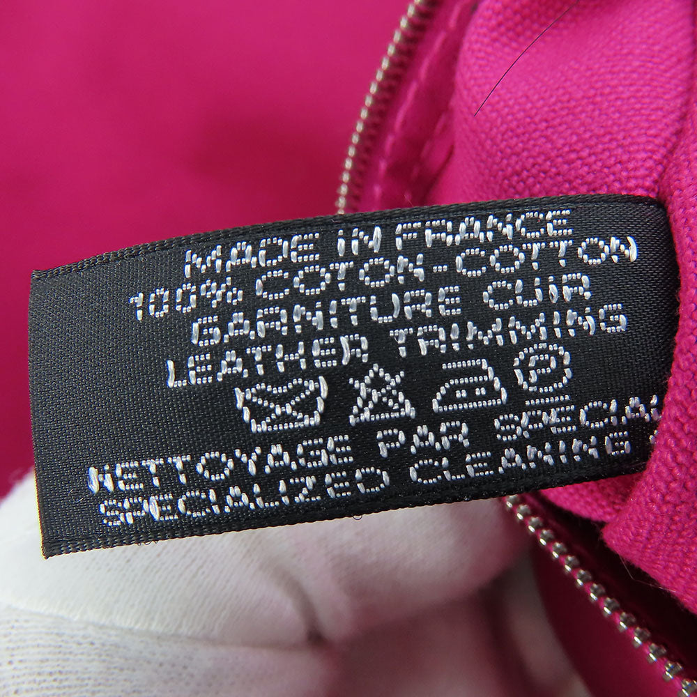 HERMES Tote Bag canvas pink Panier de Plage MM Women Used