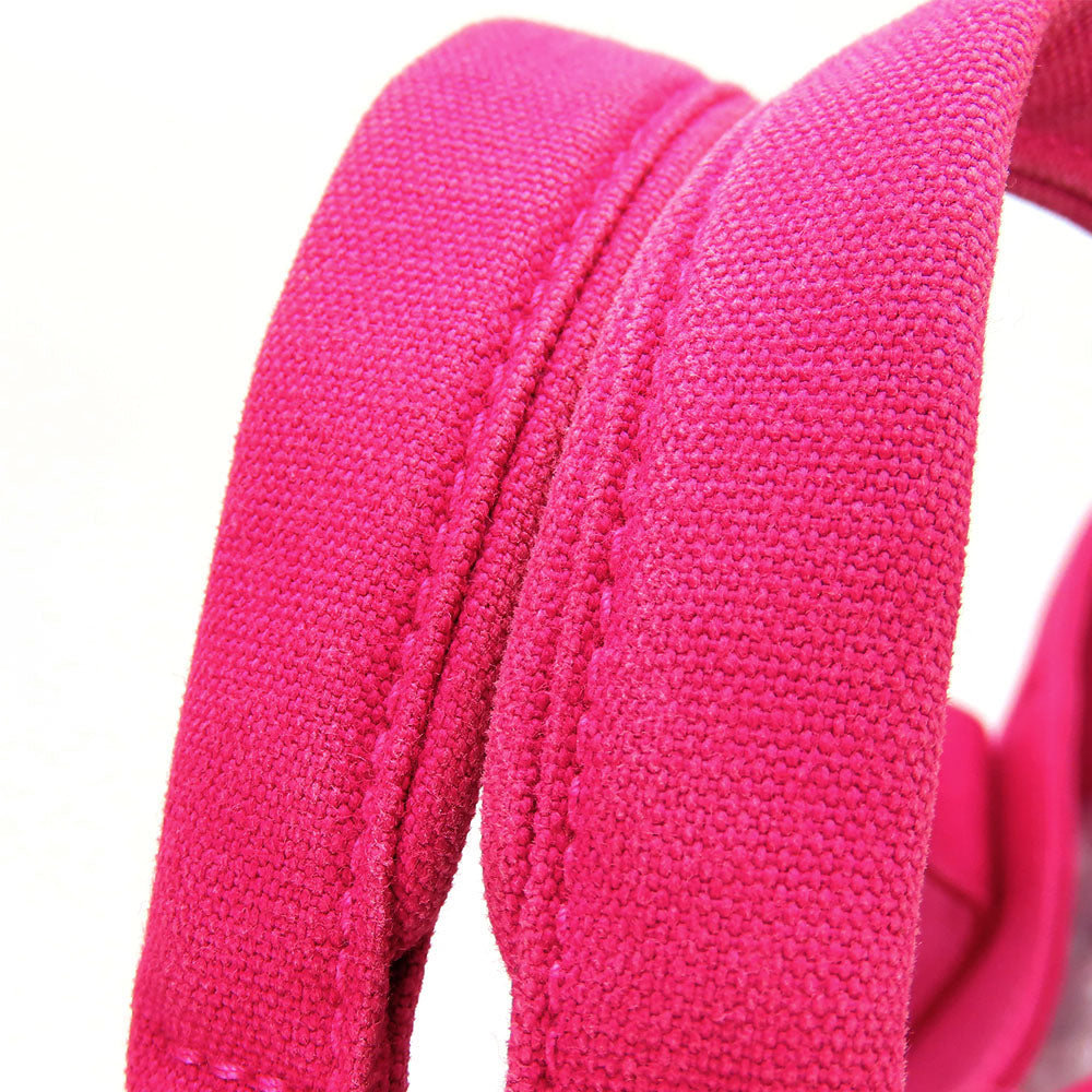 HERMES Tote Bag canvas pink Panier de Plage MM Women Used