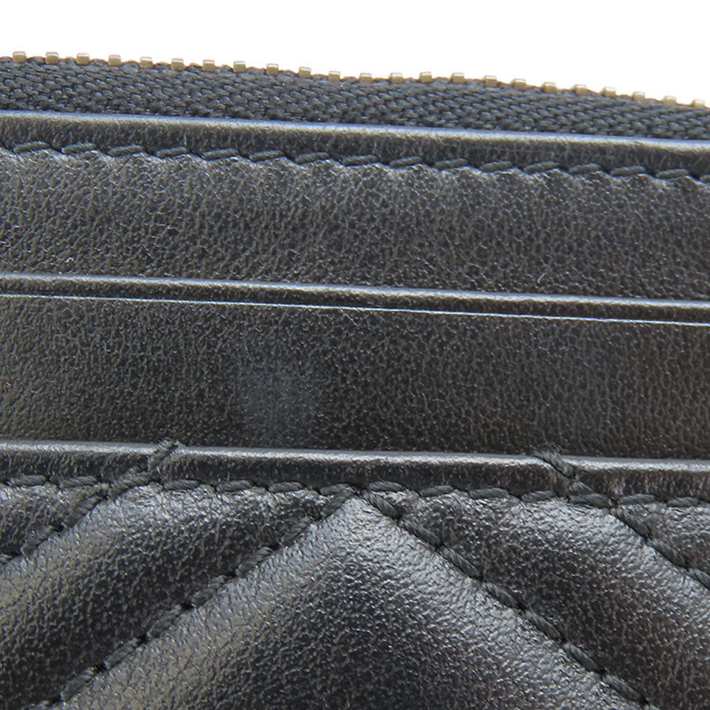 GUCCI Coin case 627064 leather black GG Marmont