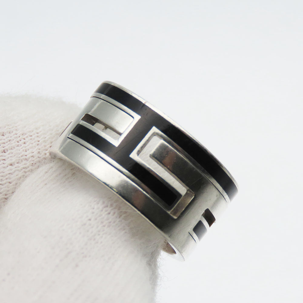 HERMES Ring Silver925 black Move ash unisex(Unisex) Used