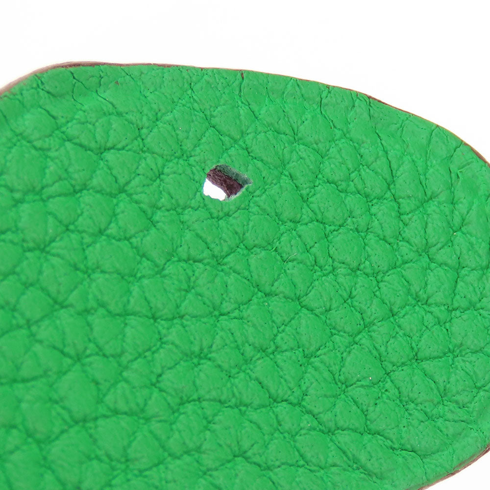 HERMES Bag charm Epsom , Taurillon Clemence green Petite Ash Turtle GM Women Used