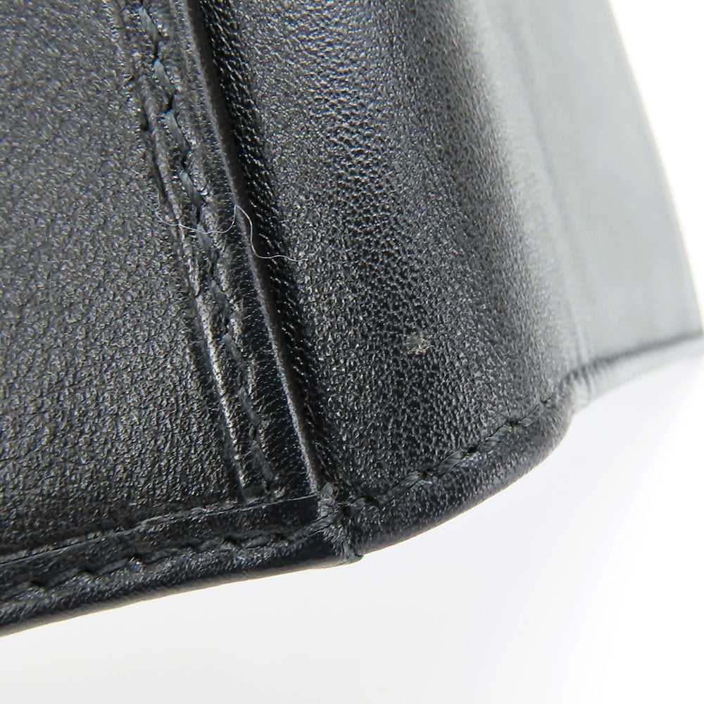 GUCCI Bifold Wallet 333042 Sima leather black Micro GG mens Used