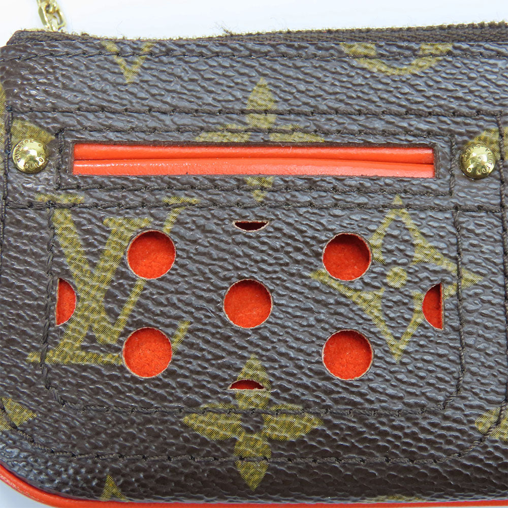 LOUIS VUITTON Coin case M95222 Monogram Brown Monogram Perfo Pochette Cre