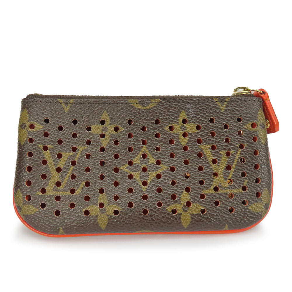 LOUIS VUITTON Coin case M95222 Monogram Brown Monogram Perfo Pochette Cre