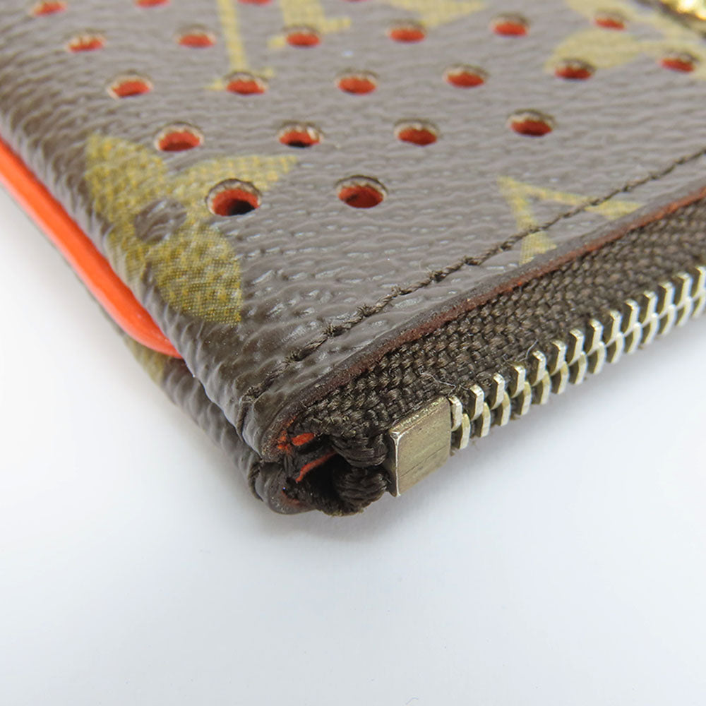 LOUIS VUITTON Coin case M95222 Monogram Brown Monogram Perfo Pochette Cre